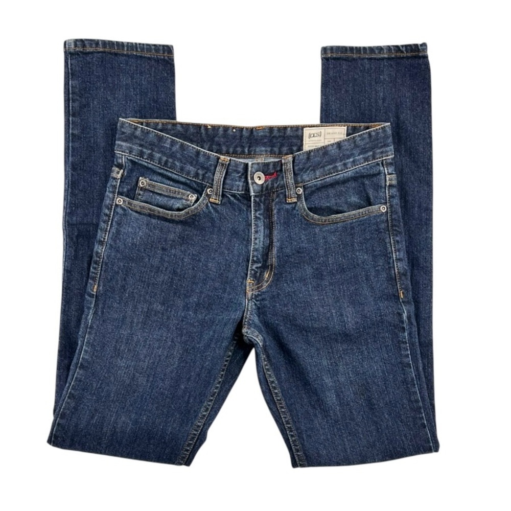 CCS Men’s Skinny Fit Denim Jeans W28 L32 Dark Blue Workwear‎ Durable Denim